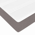 Kiemas lova su čiužiniu Taupe ir balta 200 x 200 cm audinys