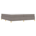 Kiemas lova su čiužiniu Taupe ir balta 200 x 200 cm audinys