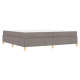 Kiemas lova su čiužiniu Taupe ir balta 200 x 200 cm audinys