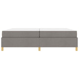 Kiemas lova su čiužiniu Taupe ir balta 200 x 200 cm audinys