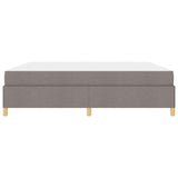 Kiemas lova su čiužiniu Taupe ir balta 200 x 200 cm audinys