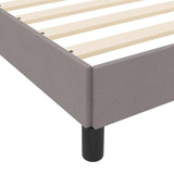 Kiemas lova su čiužiniu Taupe 80 x 200 cm audinys