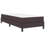 Kiemas lova su čiužiniu Tamsiai ruda 90 x 200 cm audinys