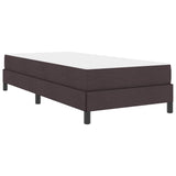 Kiemas lova su čiužiniu Tamsiai ruda 90 x 200 cm audinys