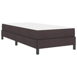 Kiemas lova su čiužiniu Tamsiai ruda 90 x 200 cm audinys