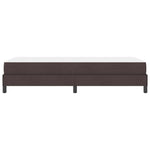 Kiemas lova su čiužiniu Tamsiai ruda 90 x 200 cm audinys