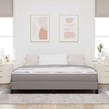Kiemas lova su čiužiniu Taupe 180 x 200 cm audinys