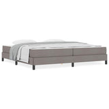 Kiemas lova su čiužiniu Taupe 200 x 200 cm audinys