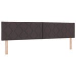 Kiemas lova su čiužiniu Tamsiai ruda 200 x 200 cm Medis