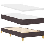 Kiemas lova su čiužiniu Tamsiai ruda 90 x 200 cm Medis