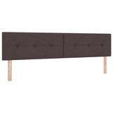 Kiemas lova su čiužiniu Tamsiai ruda 200 x 200 cm audinys