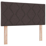 Kiemas lova su čiužiniu Tamsiai ruda 90 x 200 cm audinys
