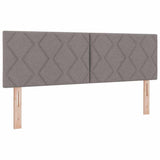 Kiemas lova su čiužiniu Taupe 140 x 190 cm audinys