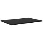 Knygų lentyna 4 pcs Juoda 60 x 40 x 1.5 cm Apdirbta mediena