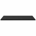Knygų lentyna 4 pcs Juoda 60 x 40 x 1.5 cm Apdirbta mediena
