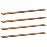 Knygų lentyna 4 pcs Ruda 100 x 10 x 1.5 cm Apdirbta mediena