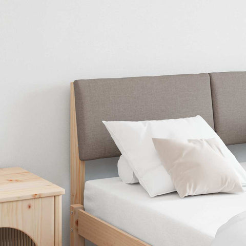 Apmušta lovos galvūgalis Taupe 120 cm Kietos pušies mediena