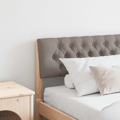 Apmušta lovos galvūgalis Taupe 200 cm Kietos pušies mediena