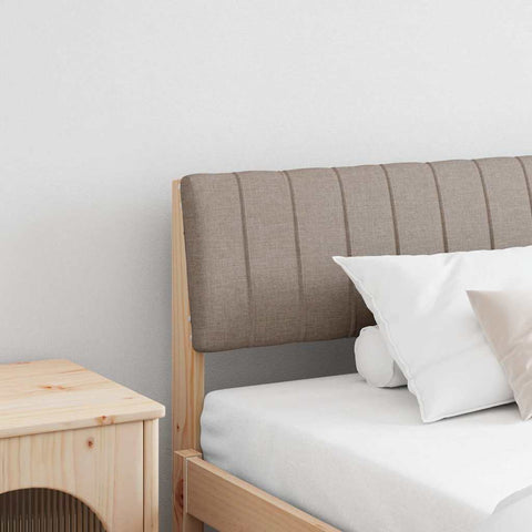 Apmušta lovos galvūgalis Taupe 200 cm Kietos pušies mediena
