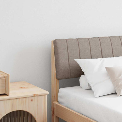 Apmušta lovos galvūgalis Taupe 180 cm Kietos pušies mediena