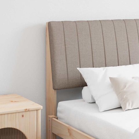 Apmušta lovos galvūgalis Taupe 200 cm Kietos pušies mediena