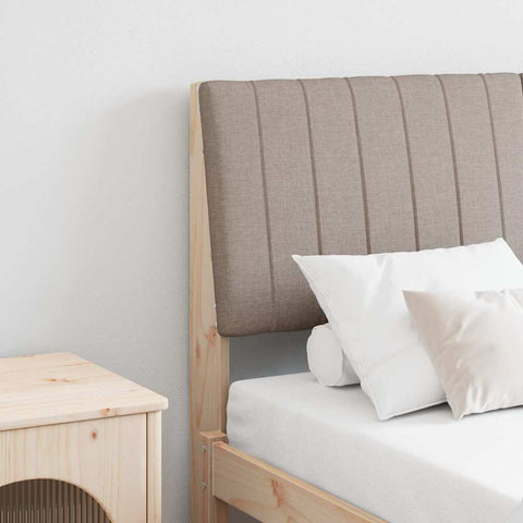 Apmušta lovos galvūgalis Taupe 140 cm Kietos pušies mediena