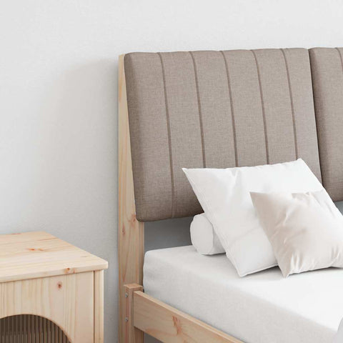 Apmušta lovos galvūgalis Taupe 120 cm Kietos pušies mediena