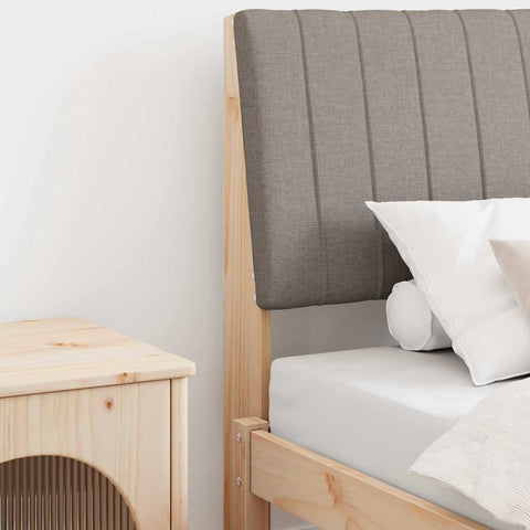 Apmušta lovos galvūgalis Taupe 90 cm Kietos pušies mediena