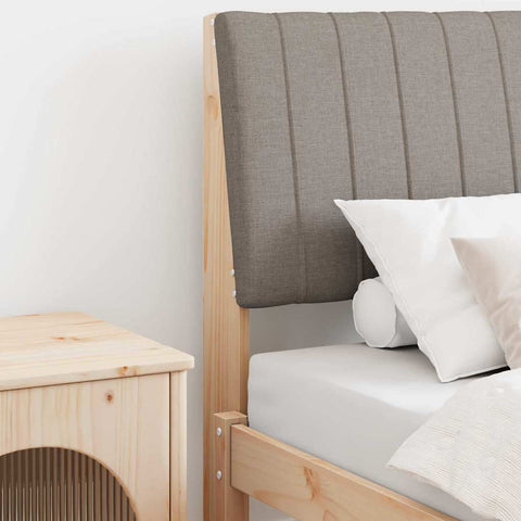 Apmušta lovos galvūgalis Taupe 75 cm Kietos pušies mediena