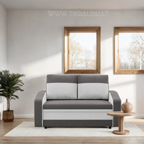 Dvivietė sofa lova Aura su miegojimo mechanizmu