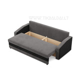 Trivietė sofa lova Aura su miegojimo mechanizmu
