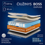 TOP pasiūlymas. Čiužinys BOSS + lova DOVANŲ!