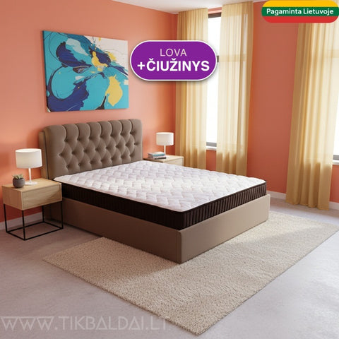 Lova Gubernator + čiužinys Royal