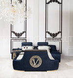 Prabangi lova Versace su integruotu TV